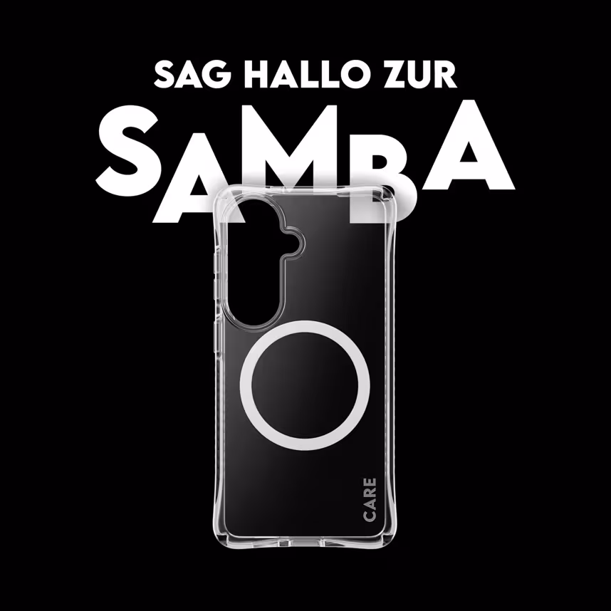 PanzerGlass Care Samba Case Clear w.White Qi Samsung Galaxy S26