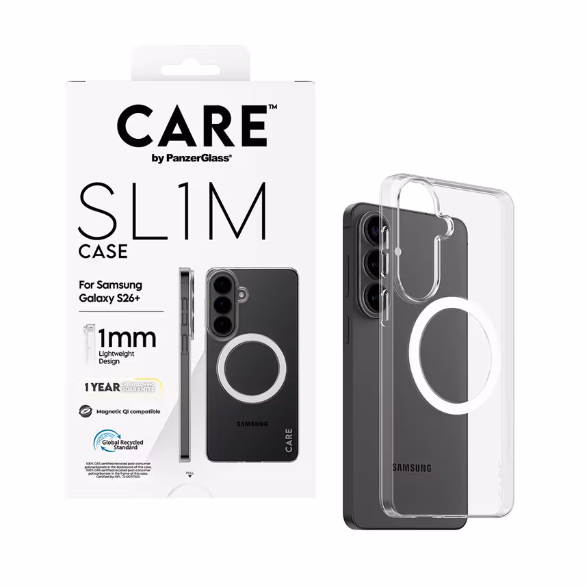 Care Back SL1M mit Qi Samsung Galaxy S26+ clear