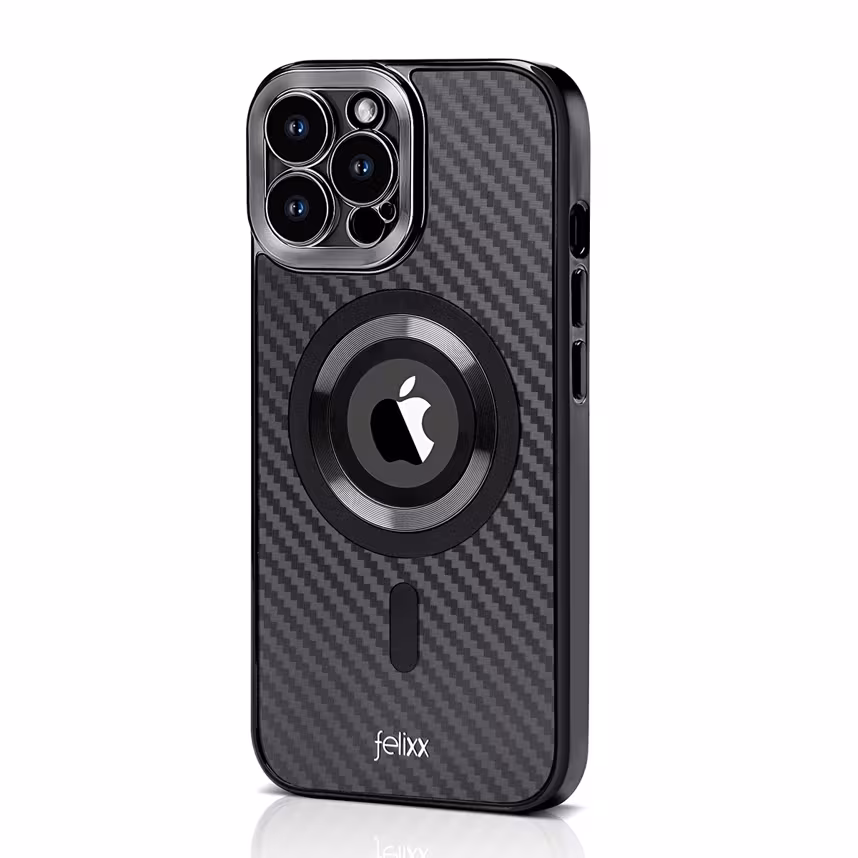 Felixx Back Carbon App iPhone 15 Pro Max black