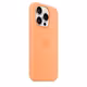 Apple iPhone 15 Pro Silikon Case mit MagSafe orange sorbet