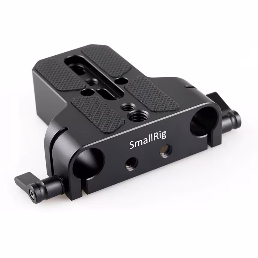 SmallRig Basisplatte mit Dual 15mm Rod Clamp 