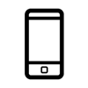 Handy-Icon schwarz