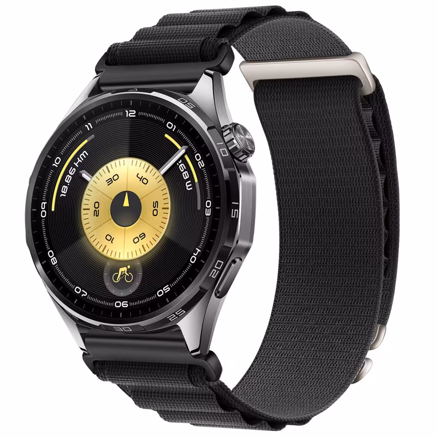 Felixx Smartwatcharmband Nylon Black-Universal 22mm
