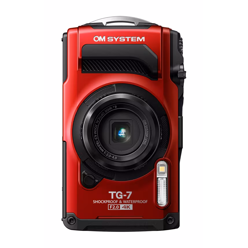 OM System TG-7 rot Outdoor-/Unterwasserkamera