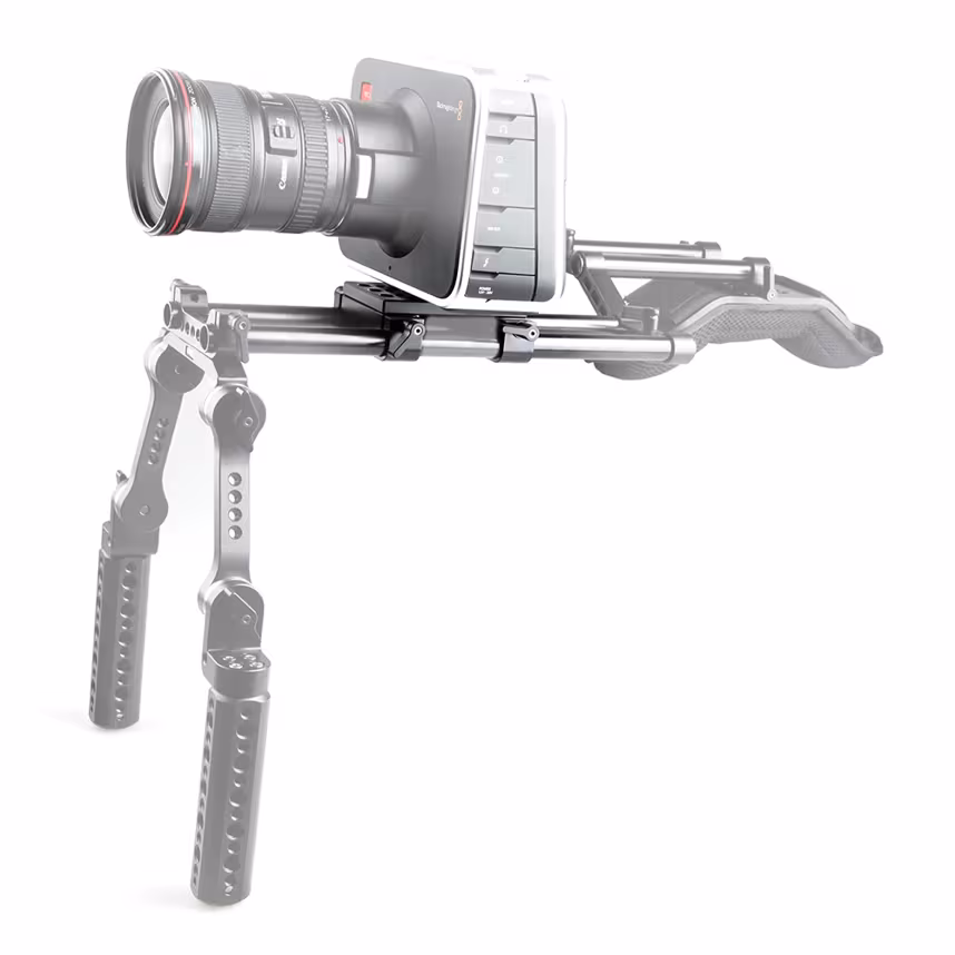 SmallRig Montageplatte mit 15mm-Rodklemmen 