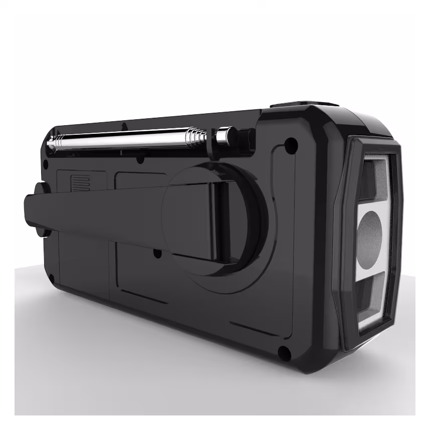 bea-tec Outdoor FM/AM Radio Solar mit LED 4000mAh schwarz