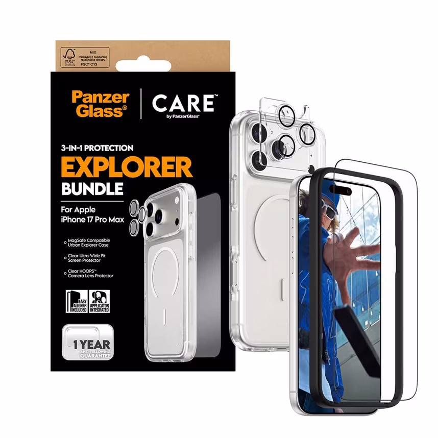 PanzerGlass CARE 3-in-1 Flagship Explorer iPhone 17 Pro Max