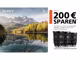 See mit Bergen und Wäldern. Daneben steht folgender Text: "Sony. Bis zu 200€ sparen. Jetzt Rabatte sichern auf ausgewählte Objektive, perfekt für Reise- und Landschaftsfotografie."