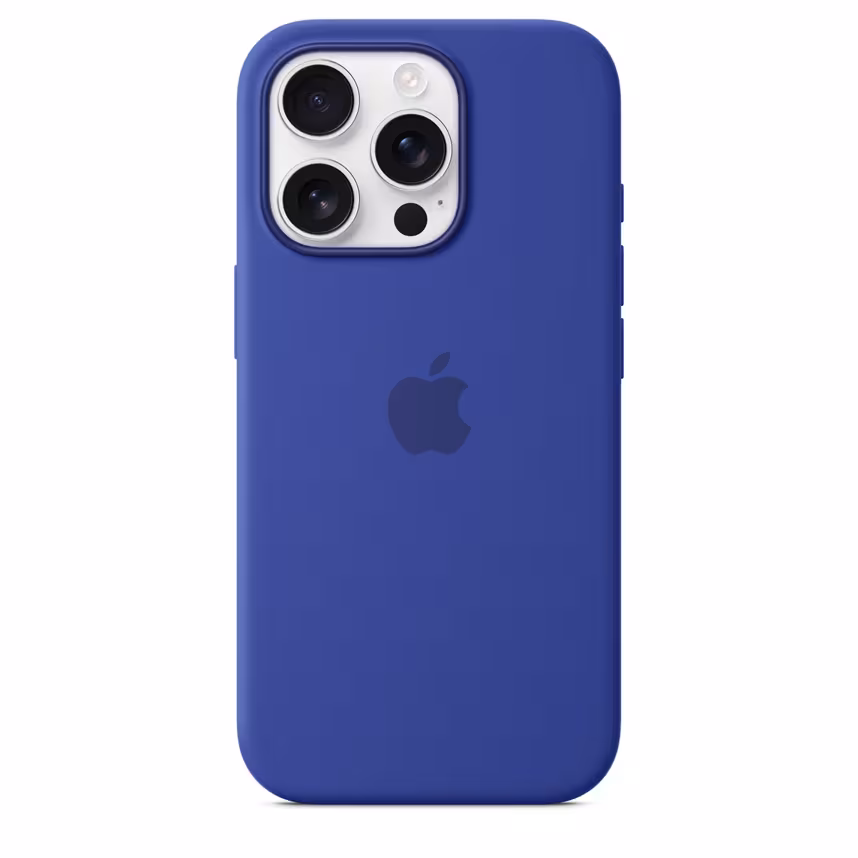 Apple iPhone 16 Pro Silikon Case mit Magsafe ultramarin