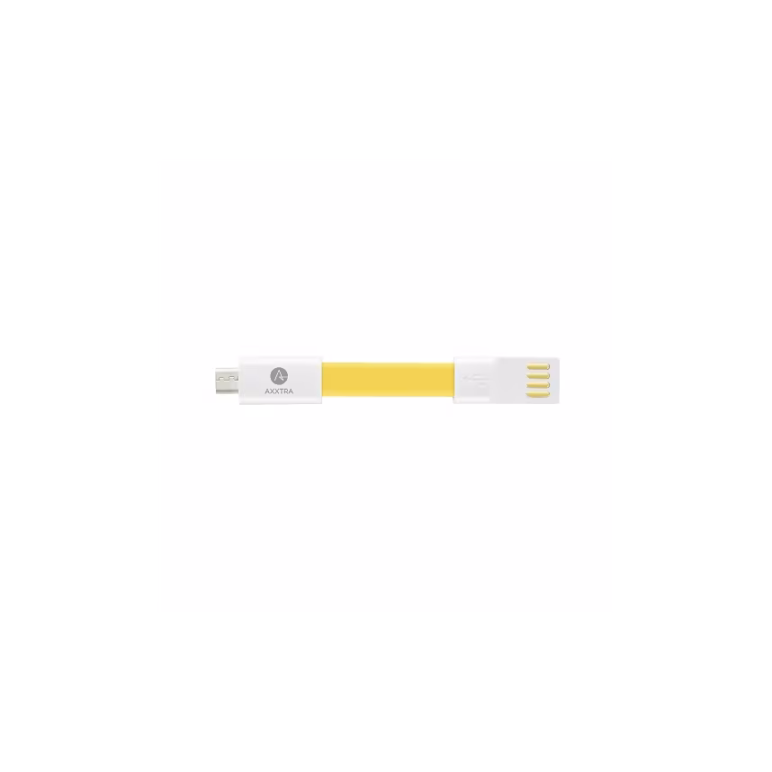 Axxtra Data Keyholder Micro-USB gelb