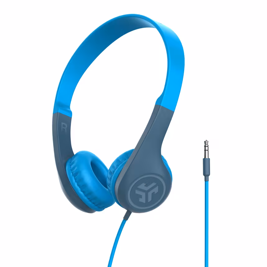 JLAB JBuddies Pop Wired Headphones Blue