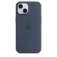 Apple iPhone 15 Silikon Case mit MagSafe storm blue