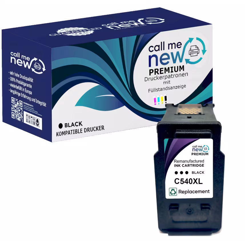 CMN Premium aufber. Tintenpatrone für Canon PG-540XL schwarz