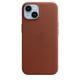 Apple iPhone 14 Leder Case mit MagSafe umber