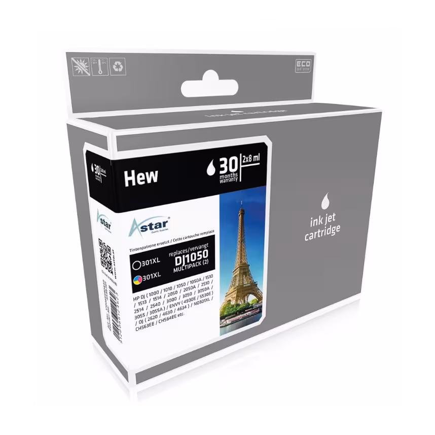 Astar HP 301XL Combo Pack 1x2