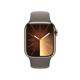 Apple Watch S9 GPS+Cellular Edelstahl gold 41mm S/M braun