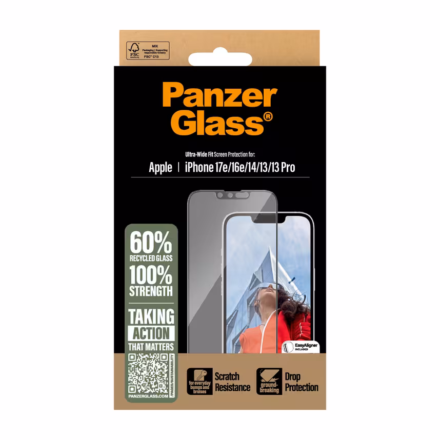 PanzerGlass Glas iPhone 17e Ultra-Wide Fit mit EasyAligner