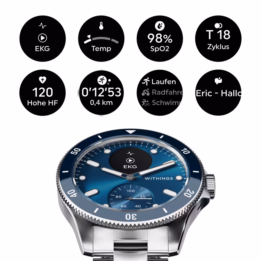 Withings ScanWatch Nova blau 