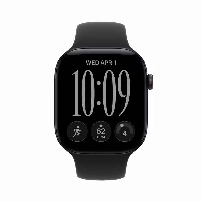 Apple Watch Series 12 GPS 46mm Black Alu Case + Black Sport M/L