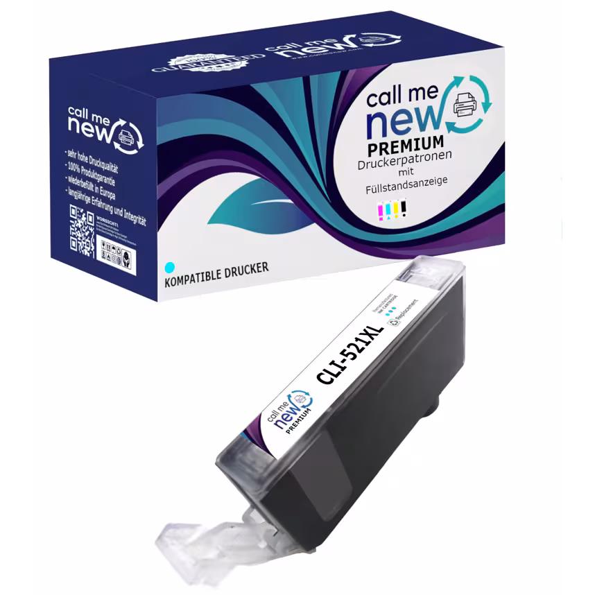 CMN Premium aufber.Tintenpatrone Canon CLI-521 cyan
