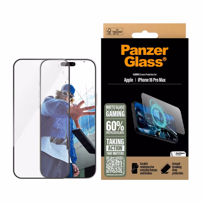 PanzerGlass Schutzglas Gaming Apple iPhone 16 Pro Max