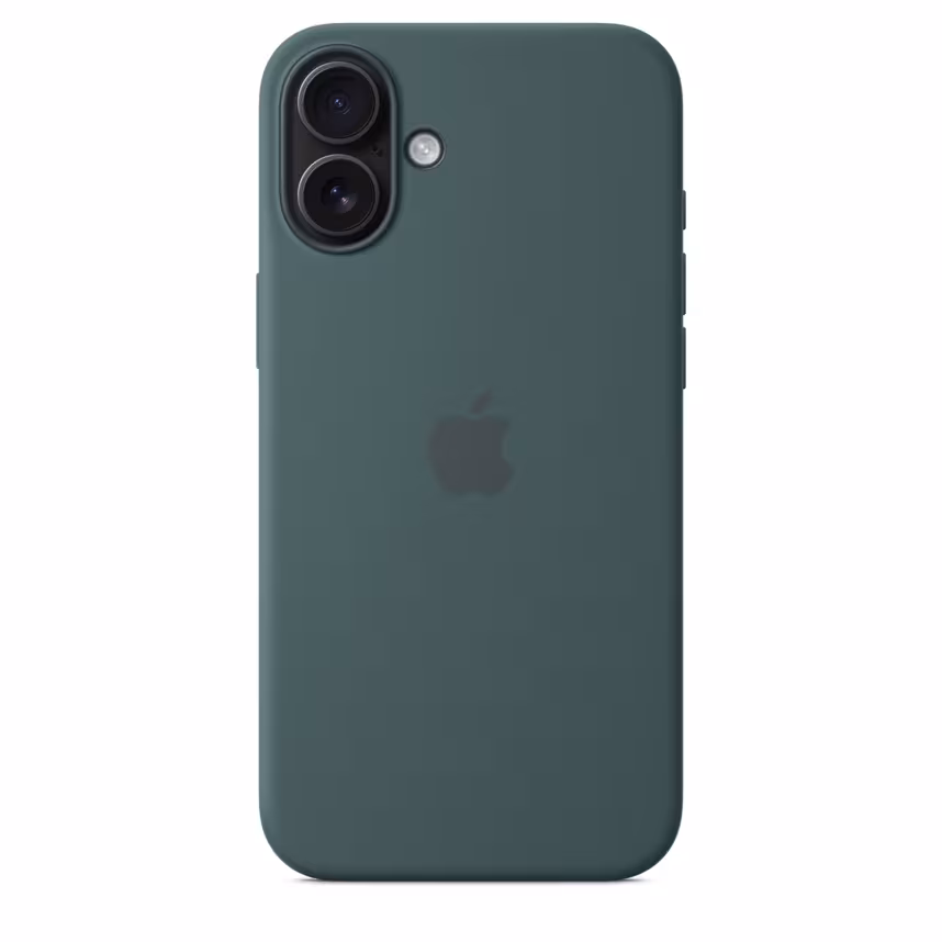  Apple iPhone 16 Plus Silikon Case mit Magsafe lake green 