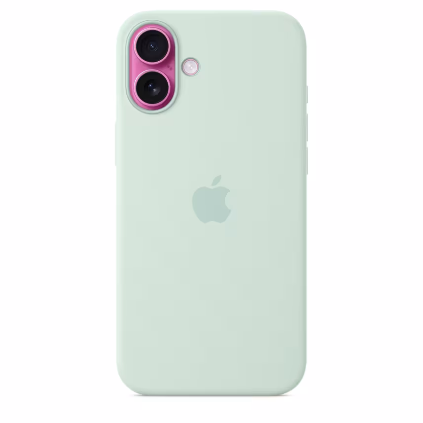 Apple iPhone 16 Plus Silikon Case mit MagSafe aquamarin