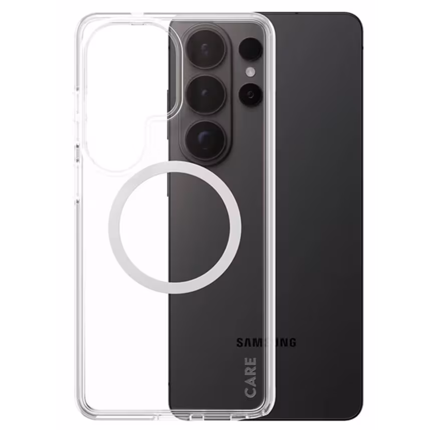 PanzerGlass Care Case Clear w.White Qi Samsung Galaxy S26 Ultra