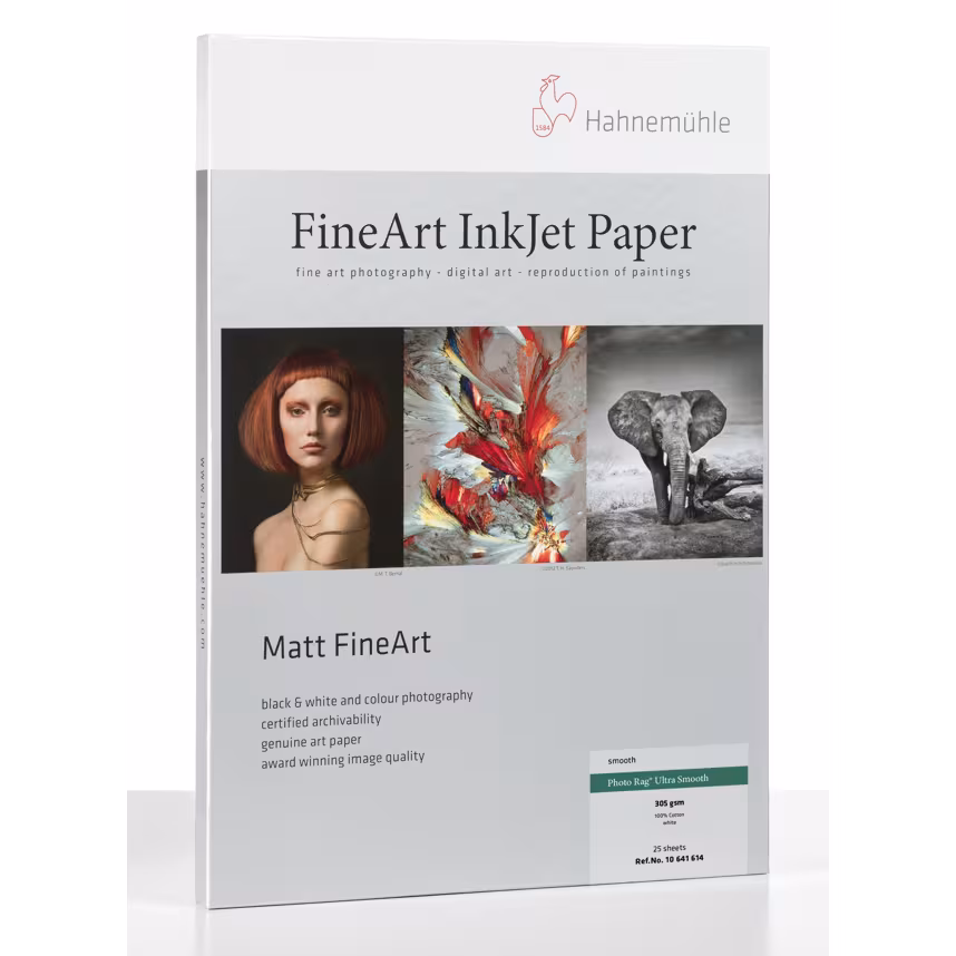 Hahnemühle Photo Rag Ultra Smooth 305gsm A3+ 25 Blatt 