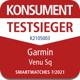 Konsument Testsieger Garmin Venu SQ 
Smartwatches 07/2021