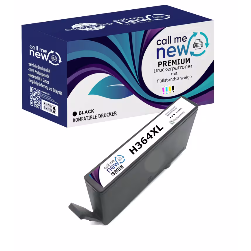 CMN Premium aufber. Tintenpatrone für HP364XL fotoschwarz