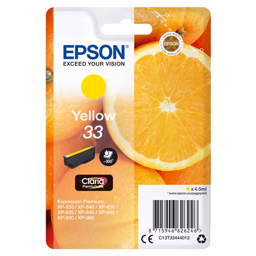 Epson 33 T3344 Tinte Yellow 4,5ml