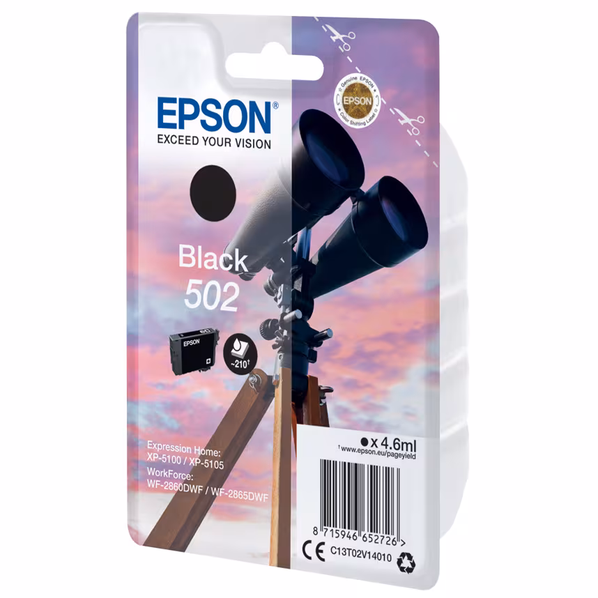 Epson 502 Tinte black 4,6ml