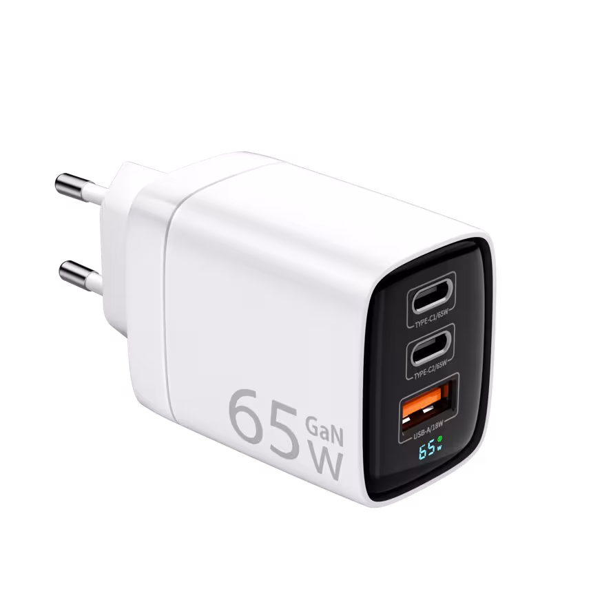 Felixx LED Display 65W Travel Charger Wei&szlig;