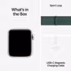 Apple Watch SE LTE 40mm starlight Alu Case + green loop