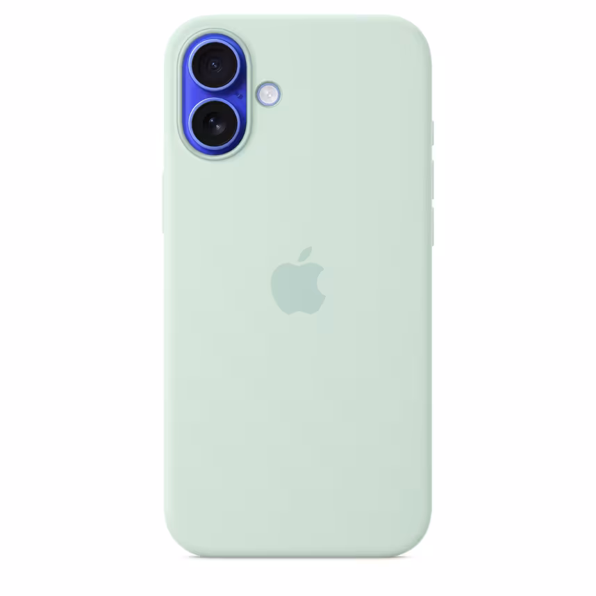 Apple iPhone 16 Plus Silikon Case mit MagSafe aquamarin