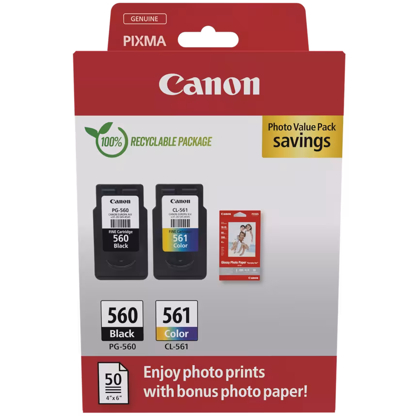 Canon Patronen 560/561 inkl Papier