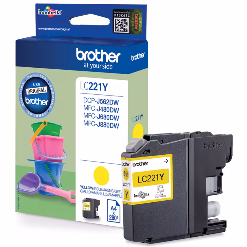 Brother LC221Y Tinte yellow