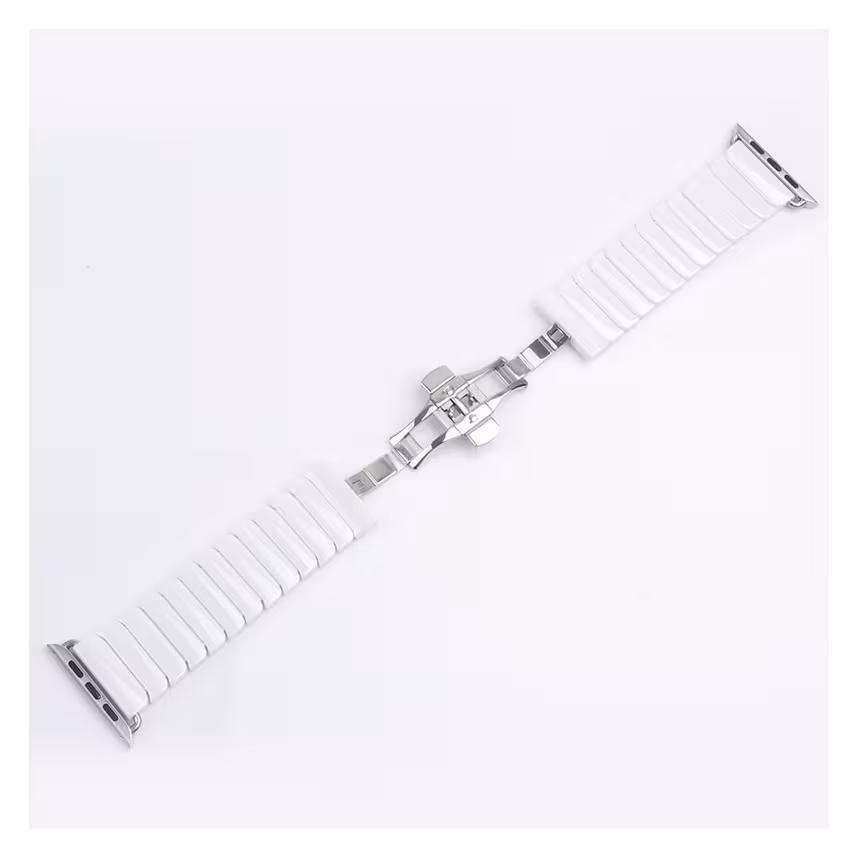 Mika Uhrenarmband Apple 38/40mm Keramik wei&szlig;