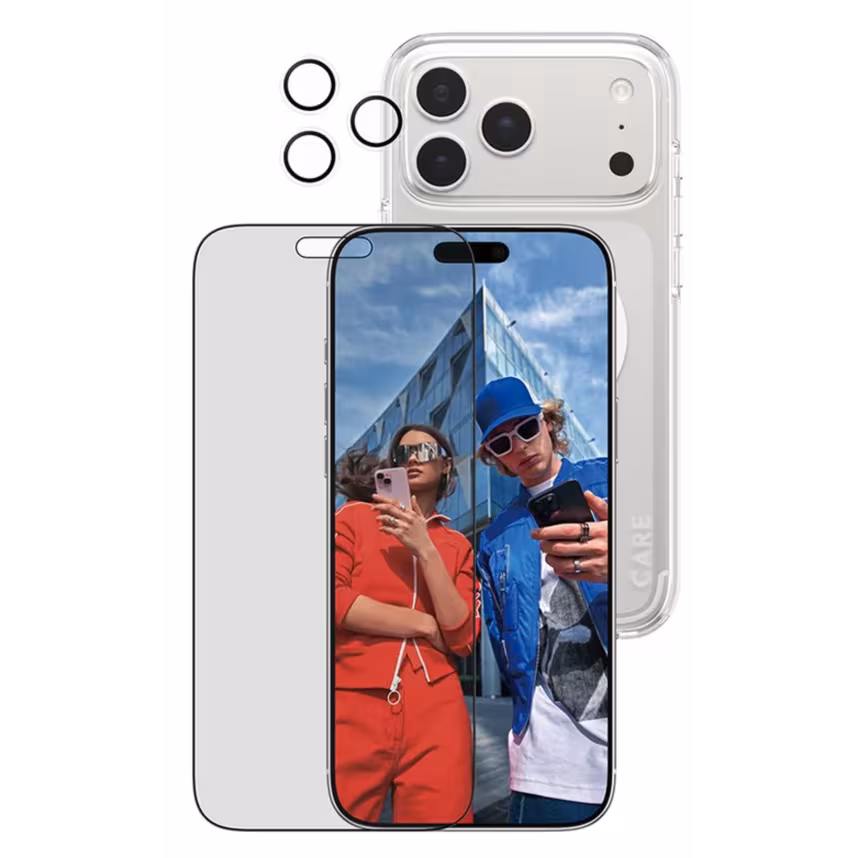 PanzerGlass CARE 3-in-1 Flagship Privacy iPhone 17 Pro Max