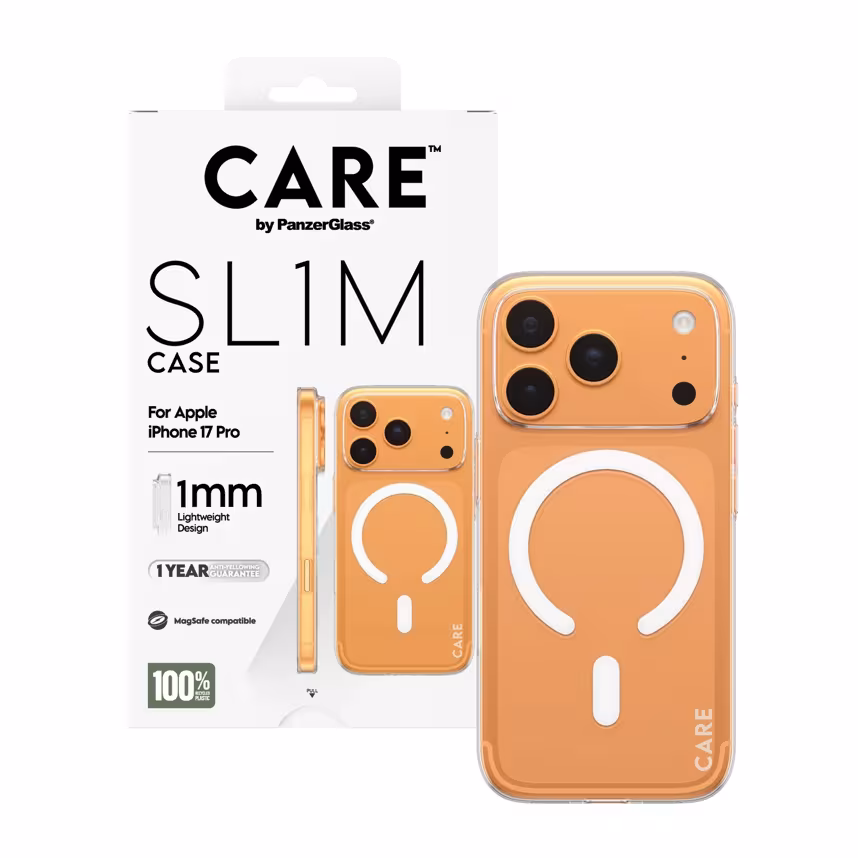 PanzerGlass CARE SL1M Case m.MagSafe iPhone 17 Pro Clear