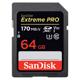 SanDisk SDXC 64GB Extreme Pro UHS-I 170MB/s