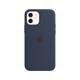 Apple iPhone 12/12 Pro Silikon Case mit MagSafe dunkelmarine