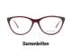 Calvin Klein Jeans Damenbrille mit rotem Rahmen von Hartlauer und Text “Damenbrille” 
