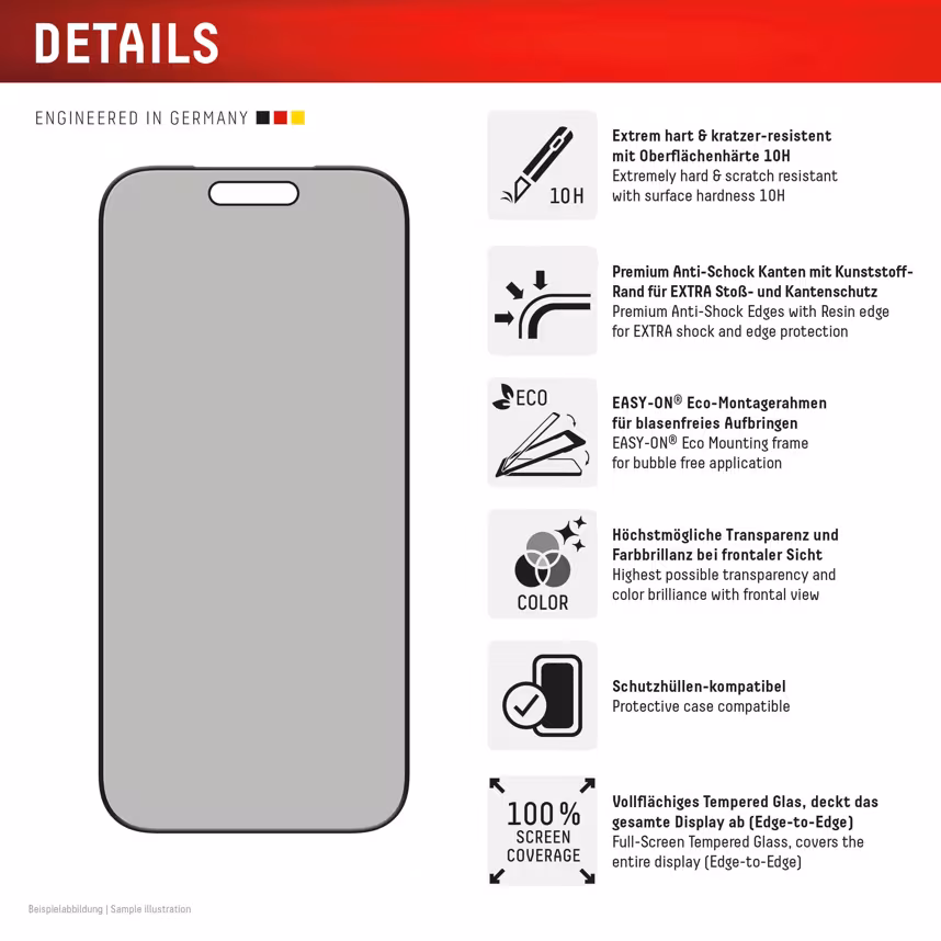 Felixx Glas Privacy Apple iPhone 17/17Pro