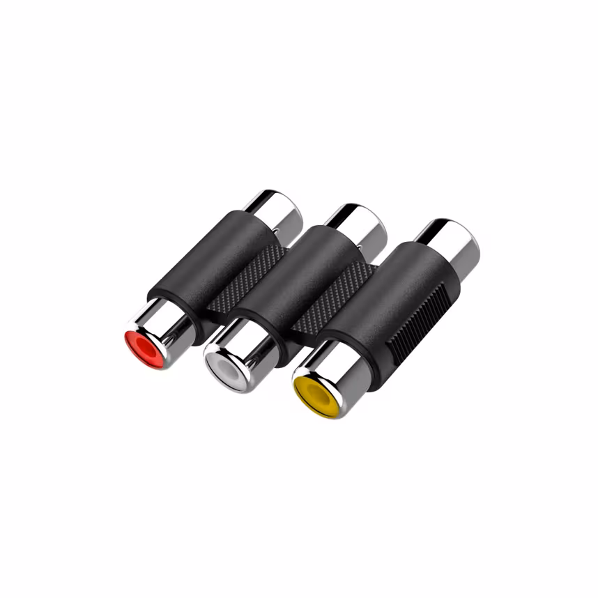 Hama 205174 Video-Adapter 3 Cinch-Kupplungen