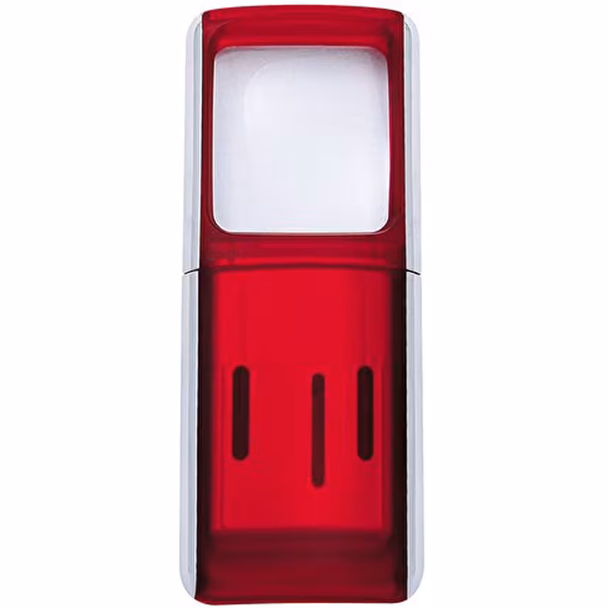 Wedo Lupe eckig beleuchtet rot