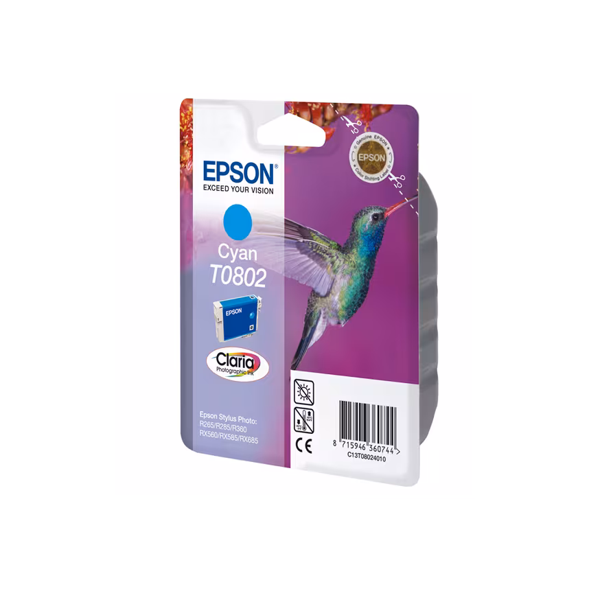 Epson T0802 Tinte Photo Cyan 7,4ml