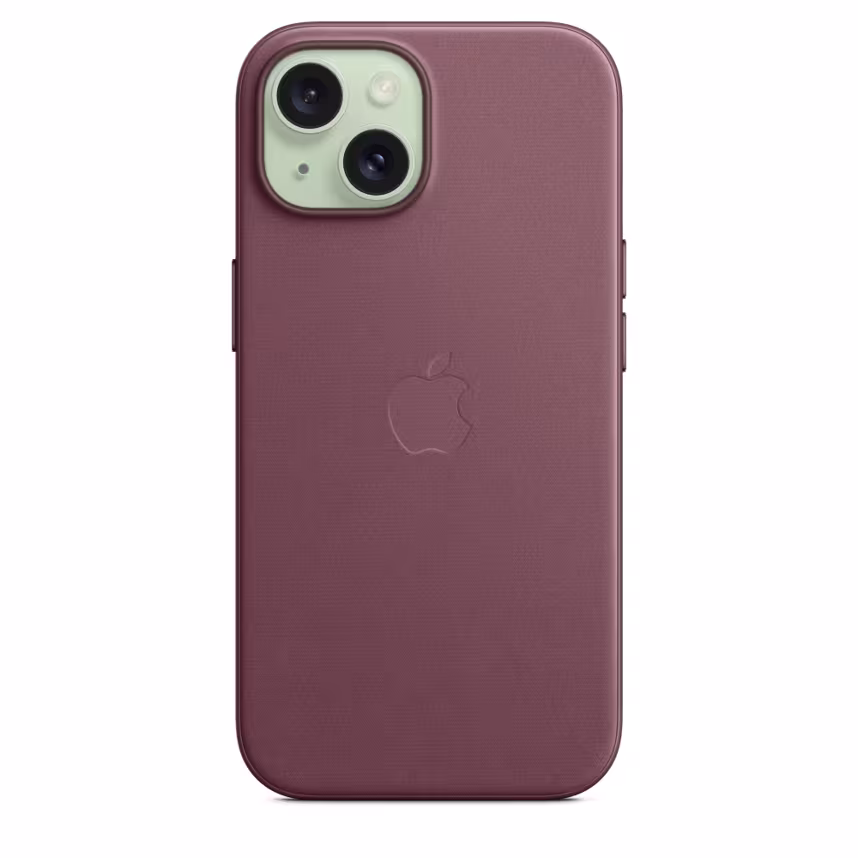 Apple iPhone 15 FineWoven Case mit MagSafe mulberry