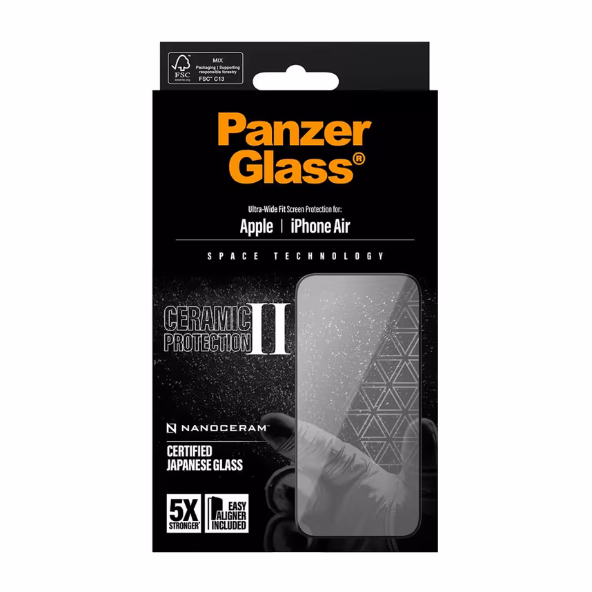 PanzerGlass Ceramic II Screen Protector iPhone 17 Air